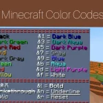 Minecraft Color Codes