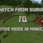 switching from survival to creative mode in Minecraft