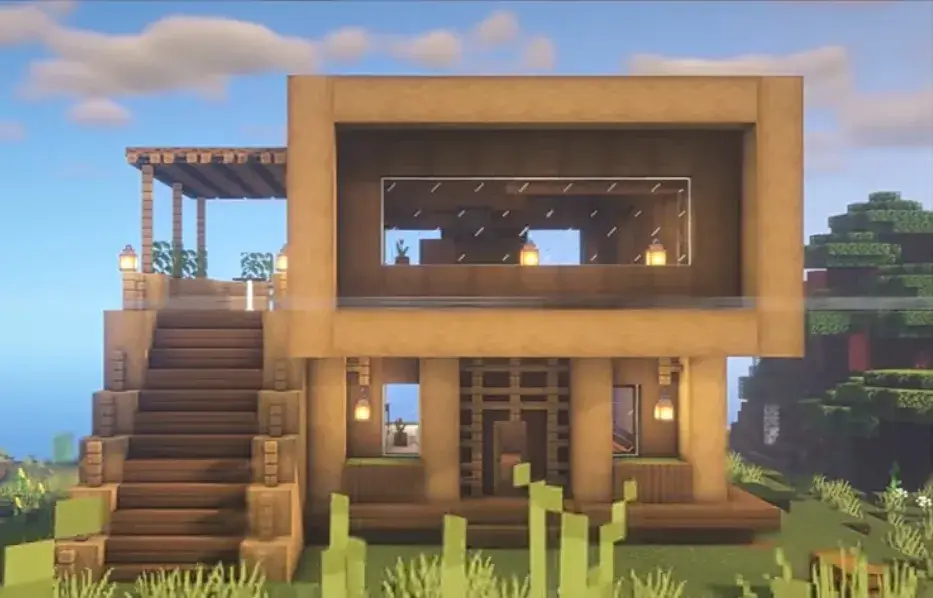 Minecraft Wooden House