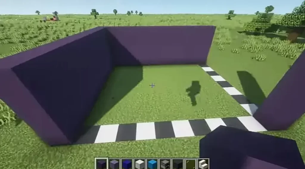 Blue House in Minecraft