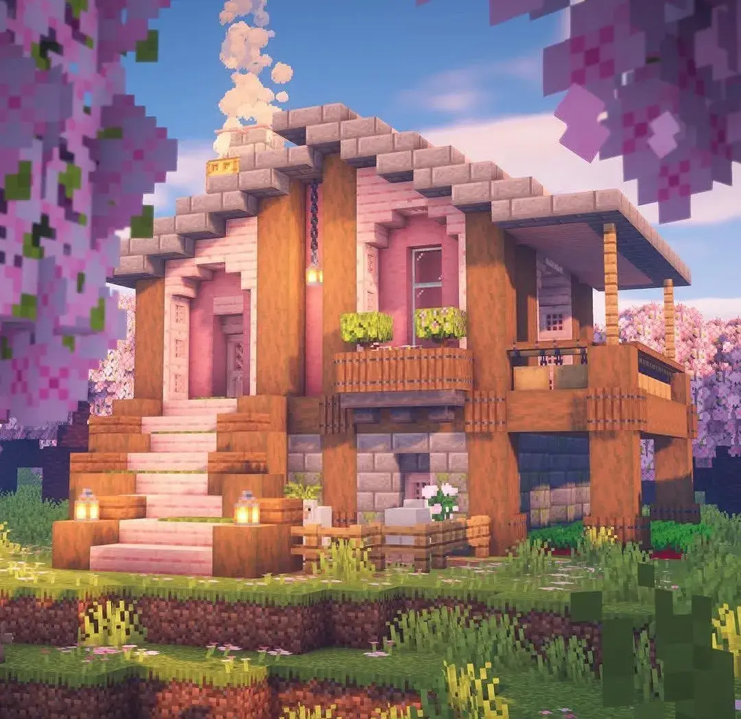 Live in a house in Minecraft and want garden decoration ideas