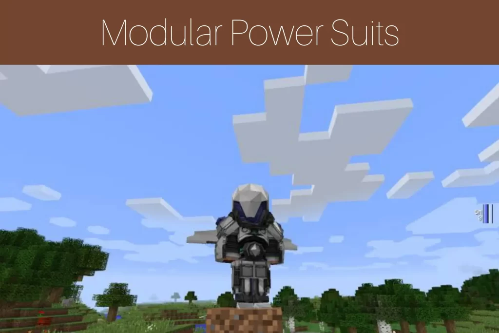 Minecraft Weapons Mods: Modular Power suits