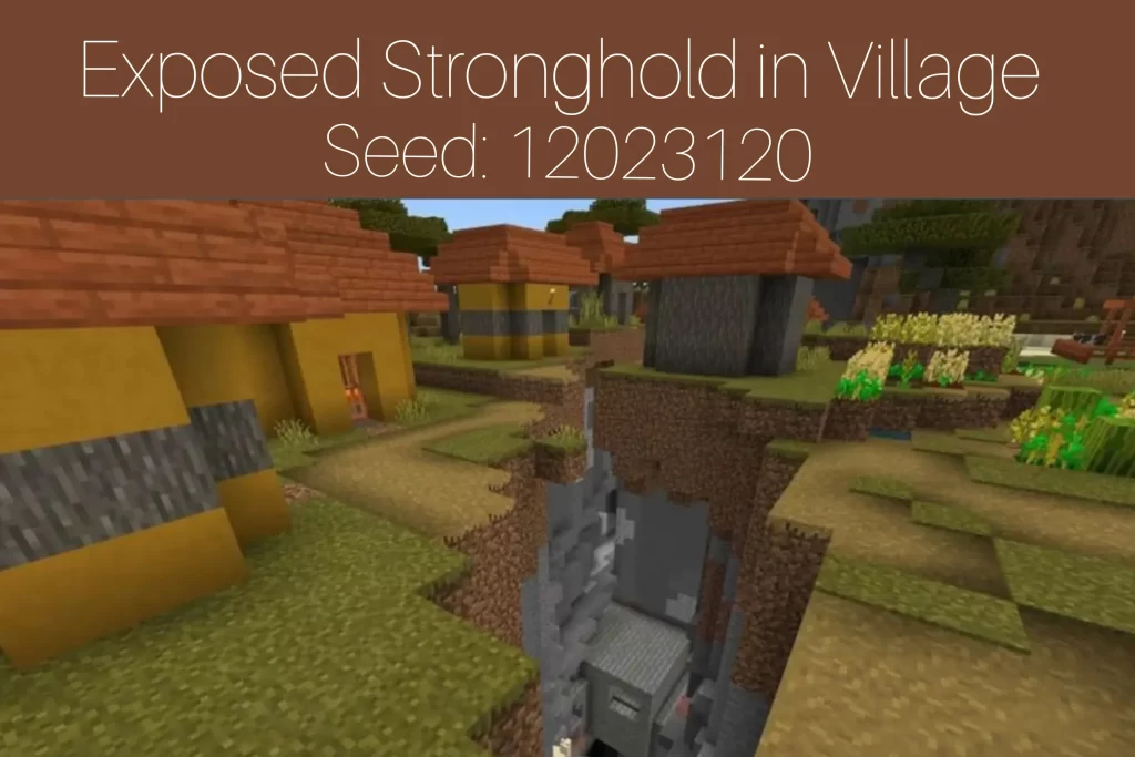 Exposed Stronghold in Village
Seed: 12023120