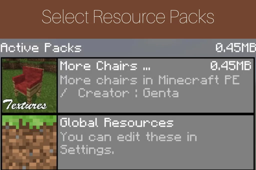 Step 11: Select Resource Packs 