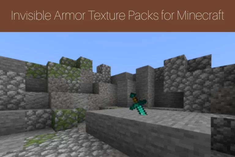 Invisible Armor Texture Packs for Minecraft 