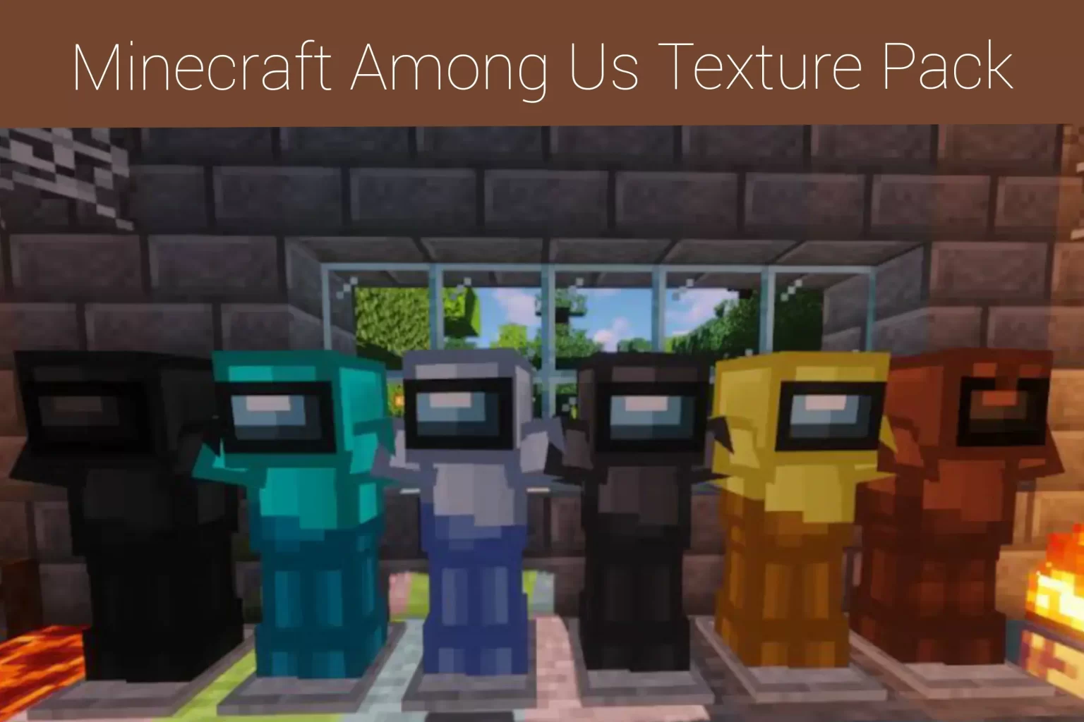 Minecraft Among Us Texture Pack 
