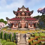 Minecraft Japanese Cherry House