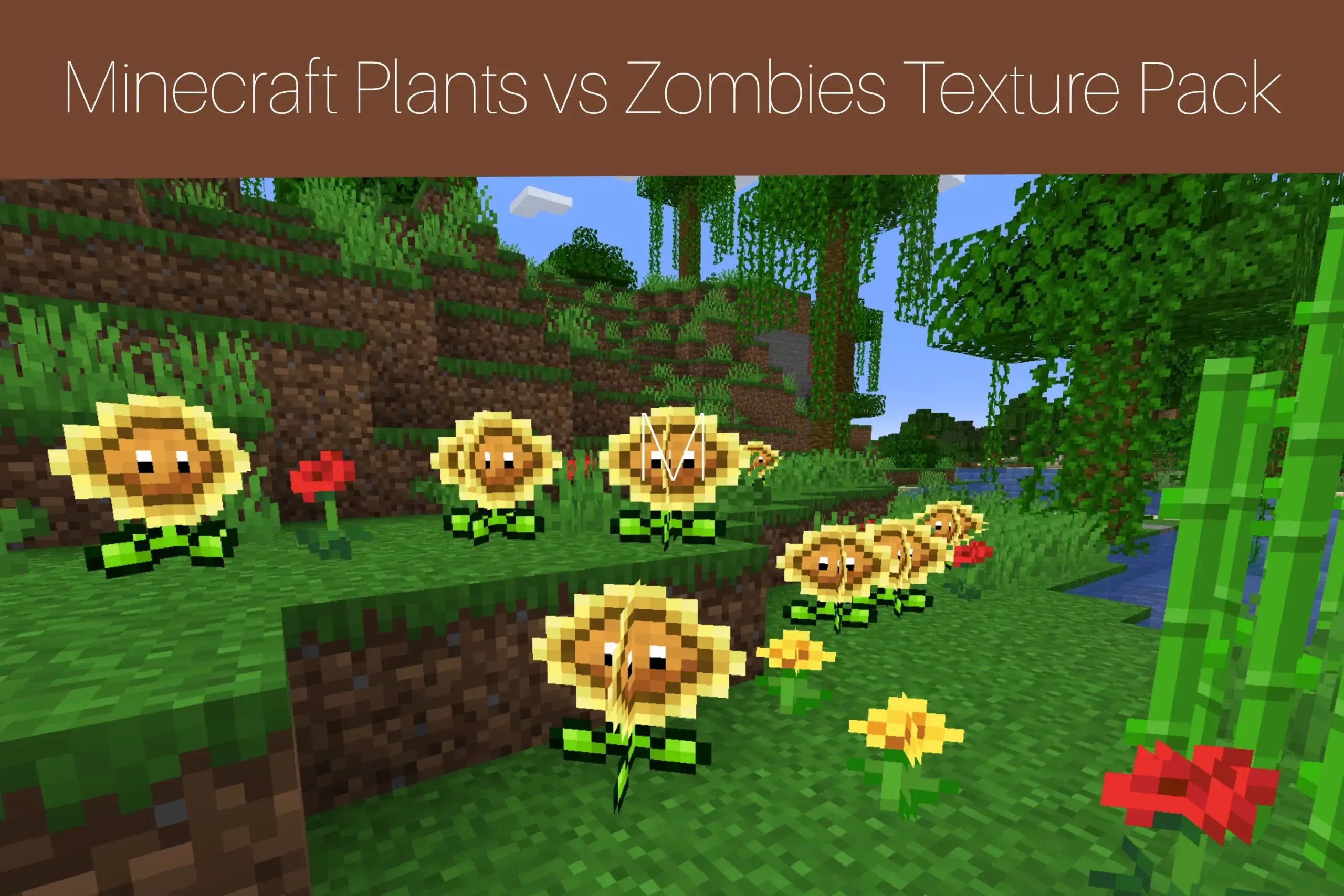 Minecraft Plants vs Zombies Texture Pack 