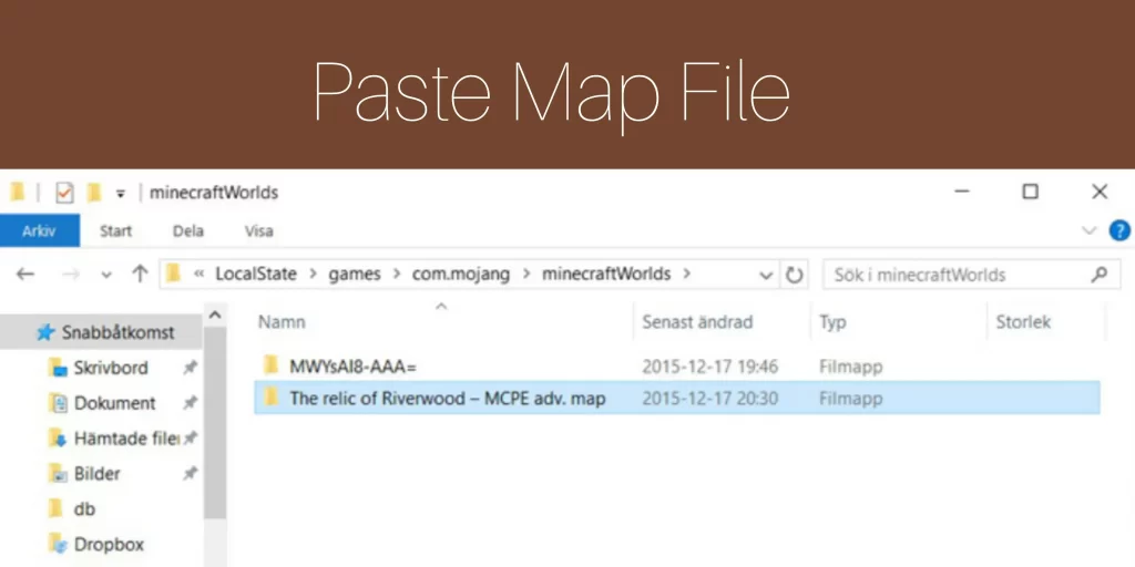 Step 7: Paste Map File