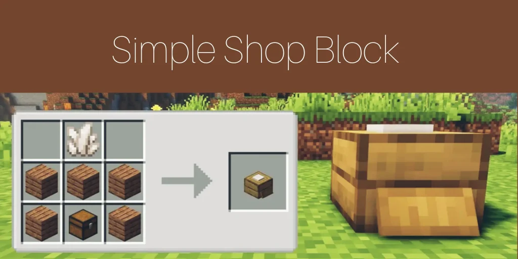Minecraft Simple Shops Mod