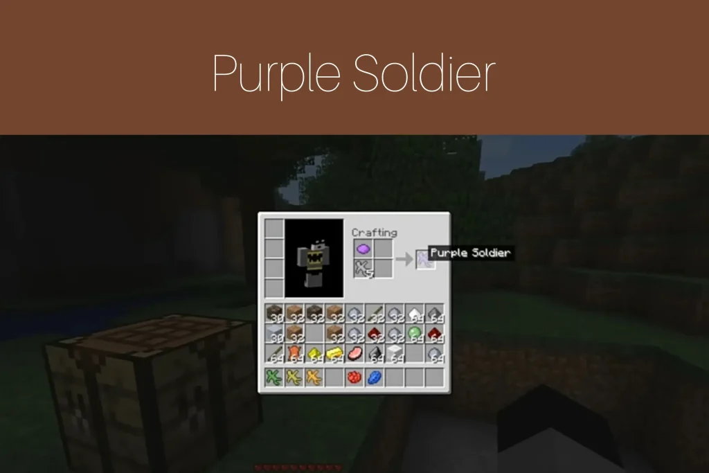 Purple Clay Soldier