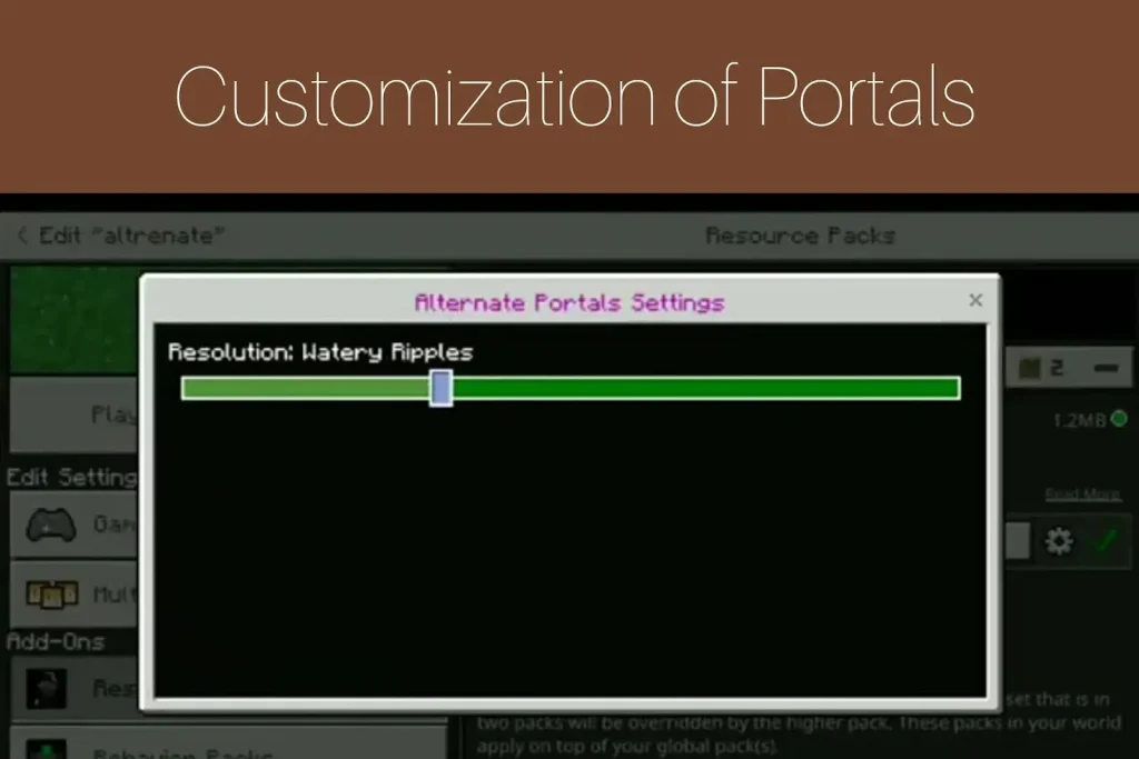 Customization of Portals