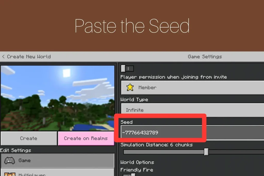 How To Use Minecraft Seeds on Android