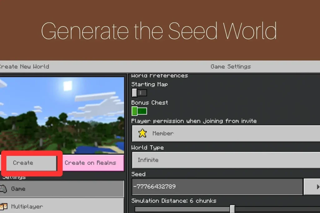 How To Use Minecraft Seeds on Android