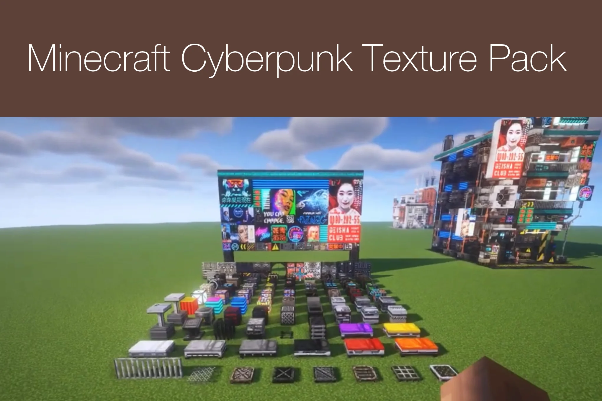 Minecraft Cyberpunk Texture Pack