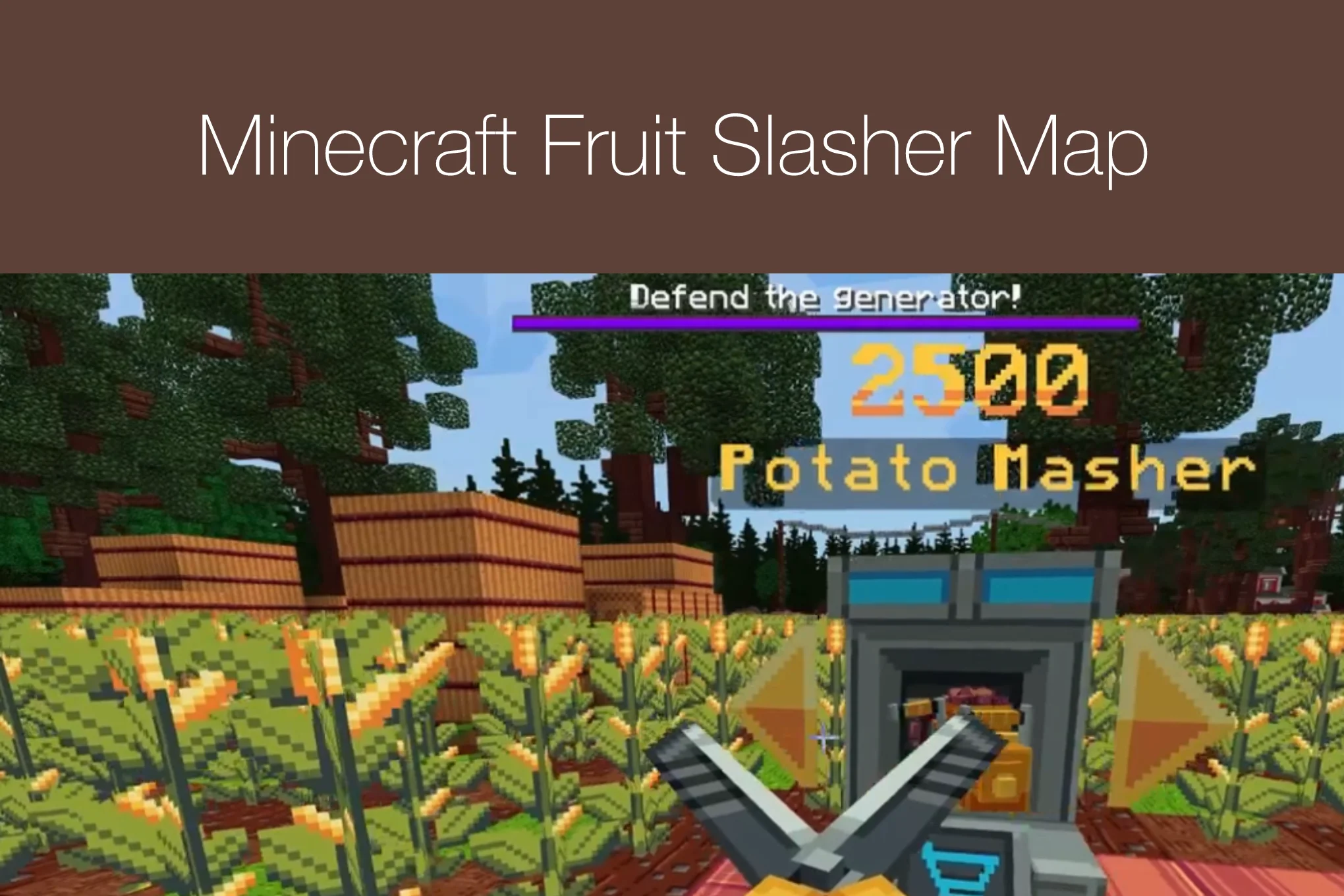 Minecraft Fruit Slasher Map