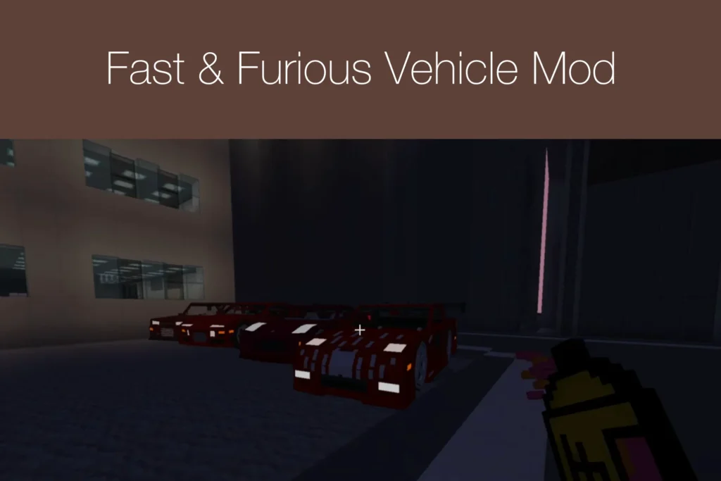 Minecraft Fast and Furious Vehicle Mod