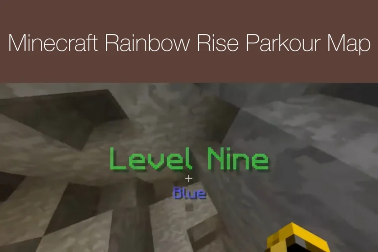 Minecraft Rainbow Rise Parkour Map