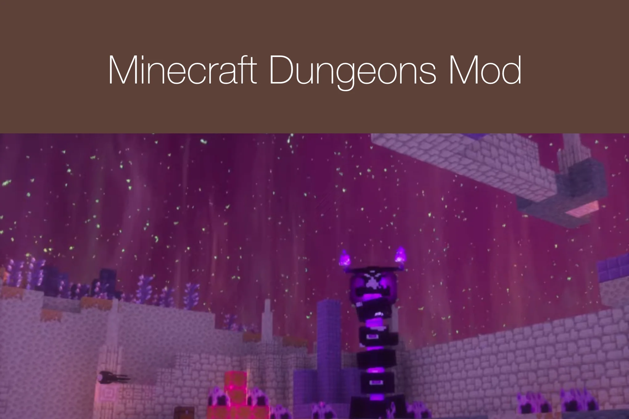Minecraft Dungeons Mod