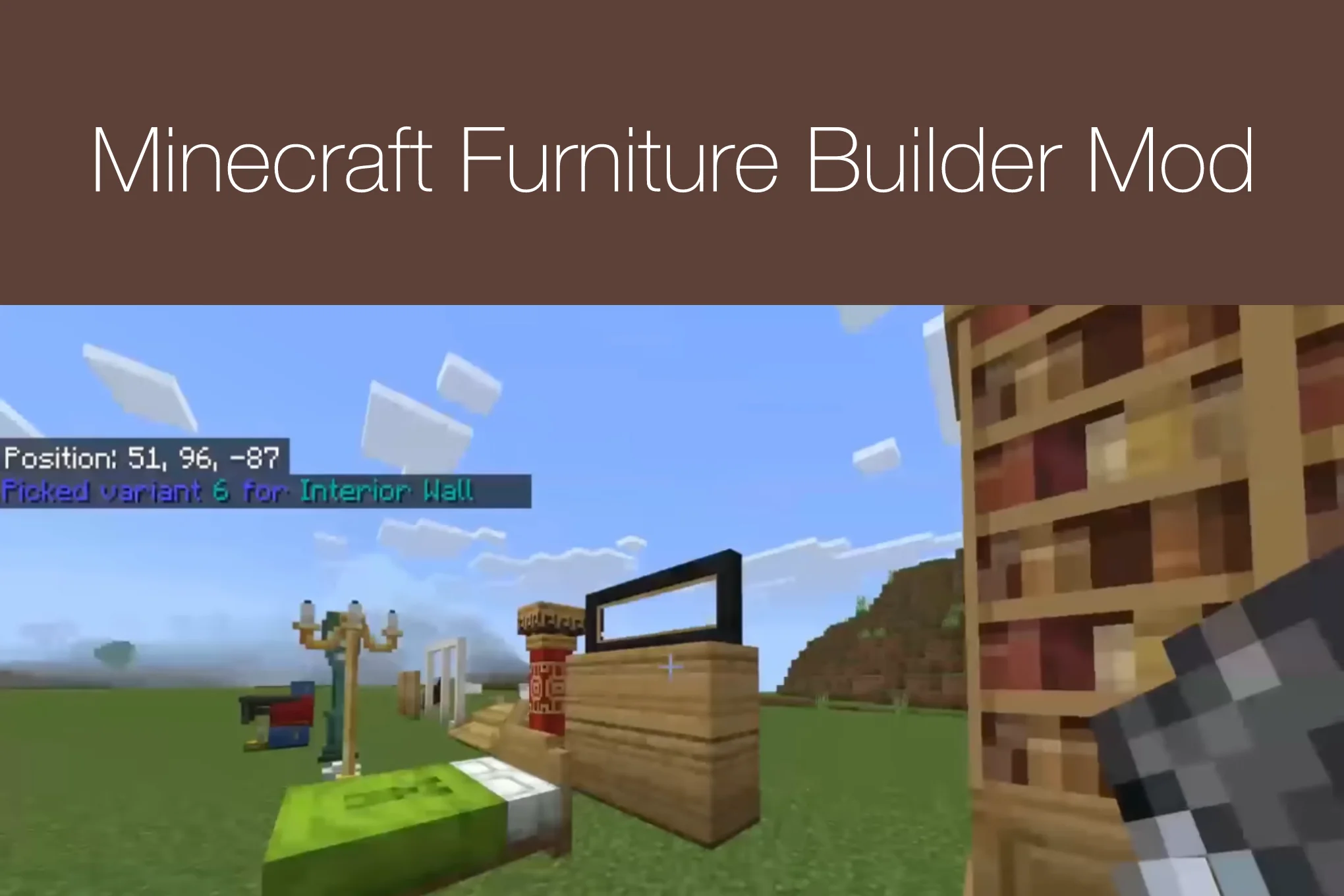 Minecraft Furniture Builder Mod