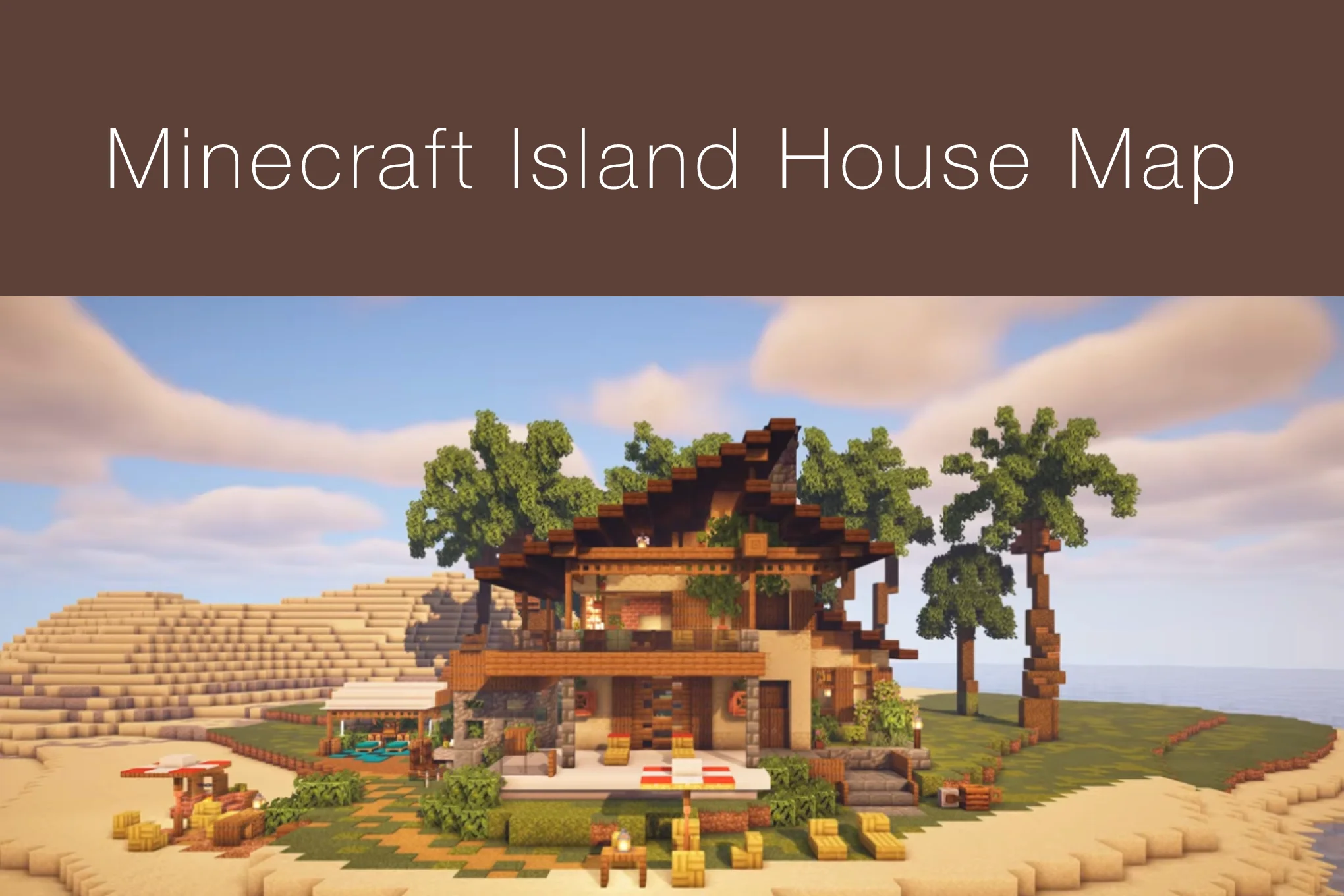 Minecraft Island House Map