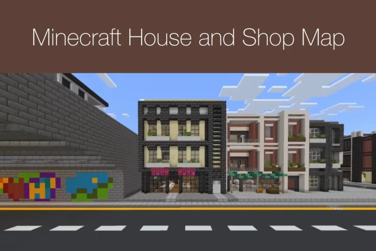 Minecraft House and Shop Map