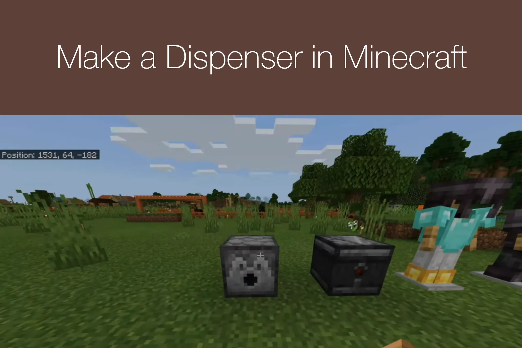 How to Make a Dispenser in Minecraft